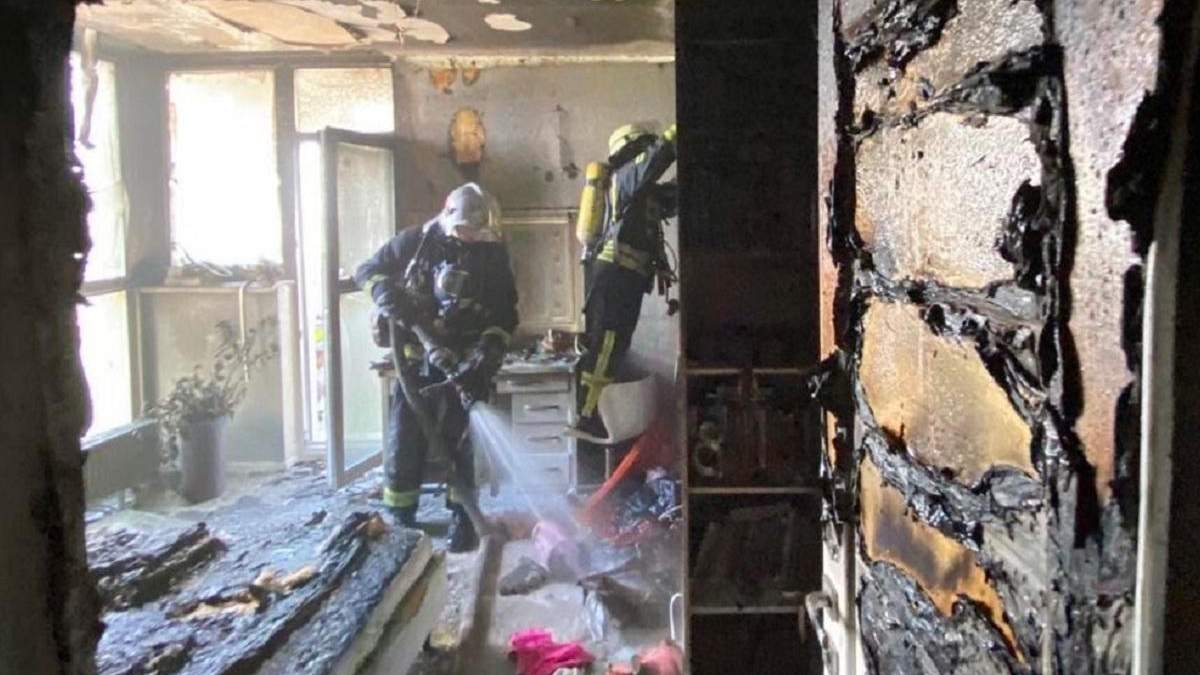 В Киеве 10-летняя девочка пыталась потушить пожар В Киеве 10-летняя девочка пыталась потушить пожар
