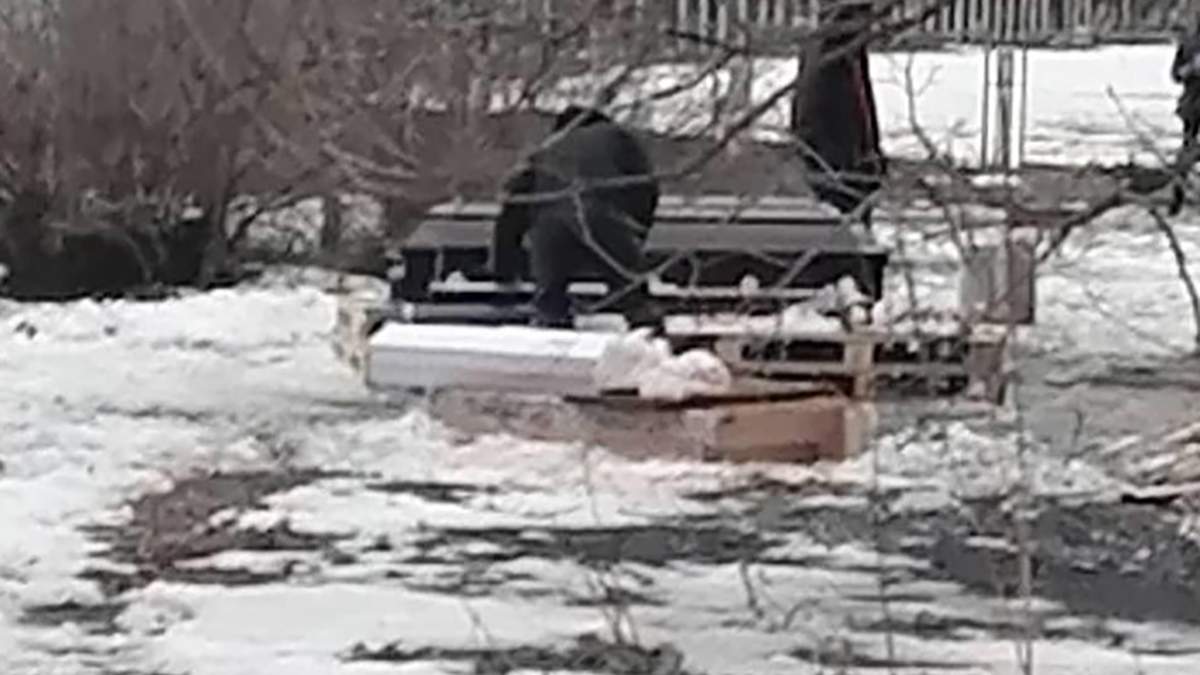 Труна на Закревського у Києві: поліція пояснила, що сталося Труна на Закревського у Києві: поліція пояснила, що сталося