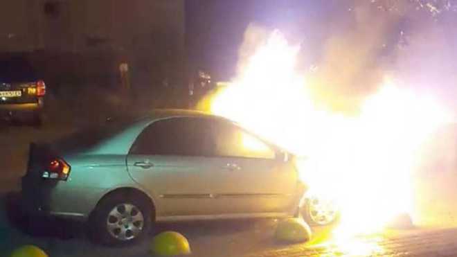Умышленный поджог автомобиля Умышленный поджог автомобиля